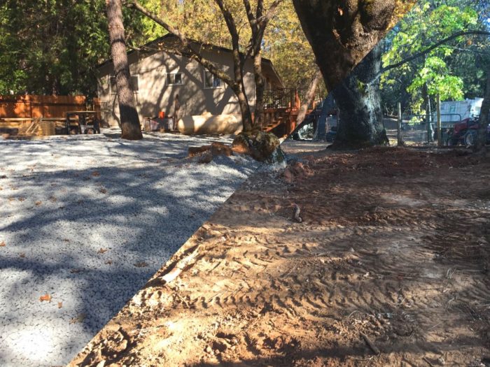 Completed Driveway Grading with Zap Haul