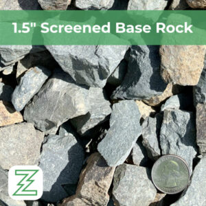 1.5" Screened Base Rock
