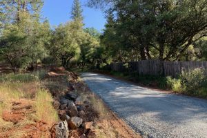 completed gravel driveway repair in Grass Valley