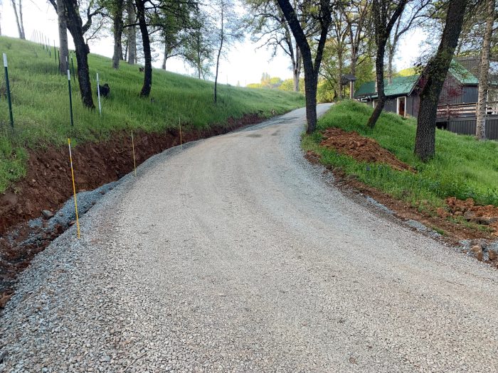 gravel driveway repair with Zap Haul in Grass Valley